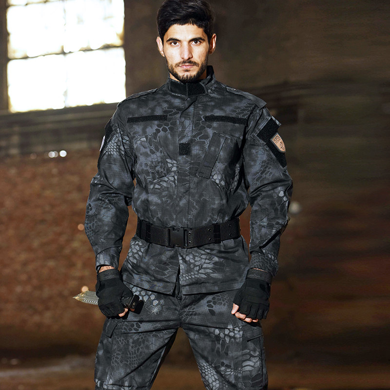新式cp迷彩蛙服战术迷彩服套装秋冬耐磨户外作训外套