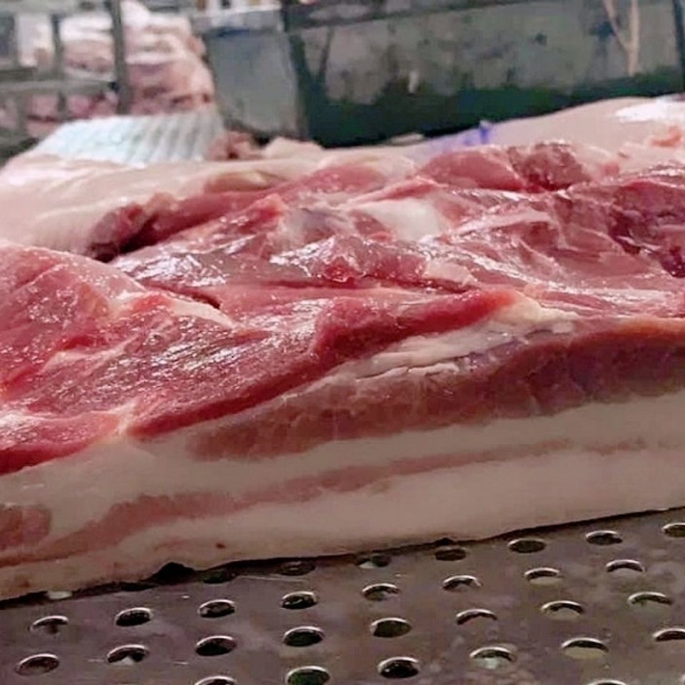 猪肉20斤新鲜生猪带皮五花整块3块左右精选生猪肉