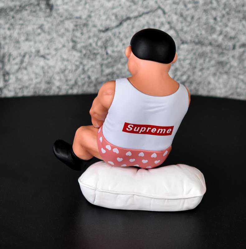 手办胖虎比心机箱恶搞动漫公仔二次元模型童年手办