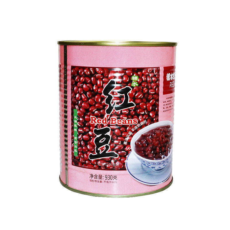 太湖太湖美美林糖水红豆罐头930g蜜豆仙草奶茶红豆