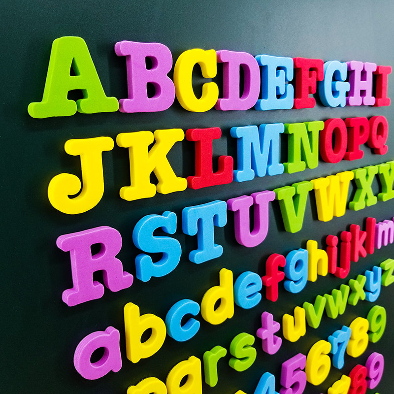 英文字母磁力贴大写字母磁性贴数字冰箱贴益智儿童英语玩具早教