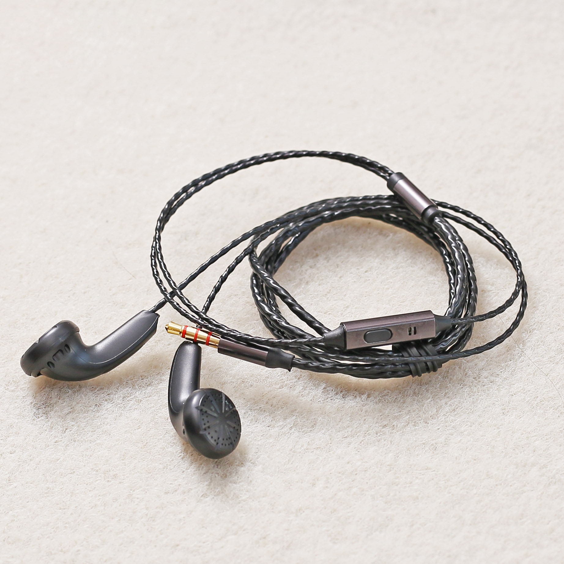 定制diy带麦线控耳塞关河耳机黑色mx500低音耳机