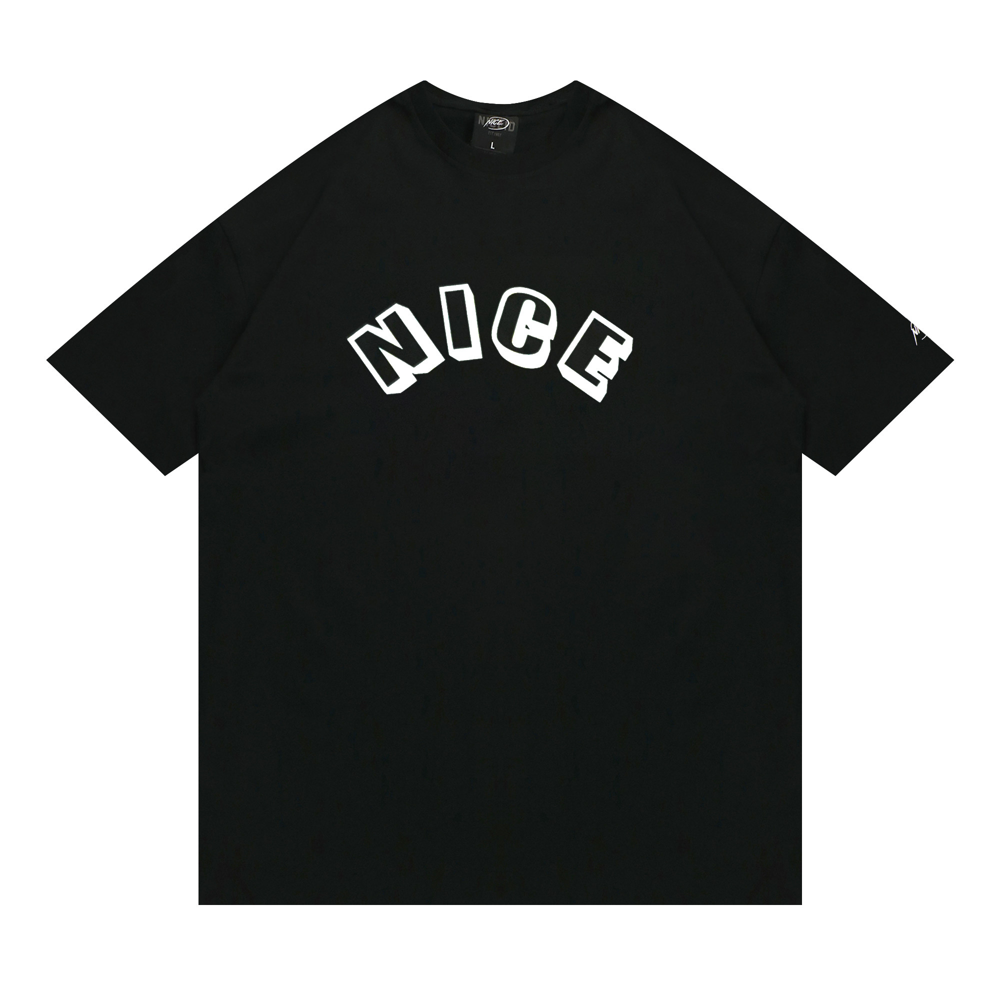 nice春夏新品字母情侣休闲潮流短袖