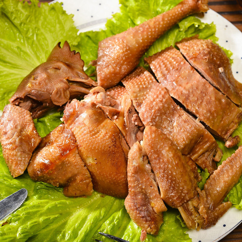 甘肃特产美食小吃张宽静宁烧鸡脱骨扒鸡真空鸡肉零食