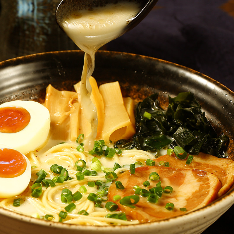 拉面一町两人速食带酱包半干面条280g日式汤日式面条