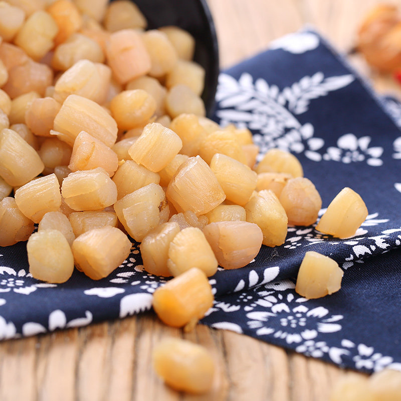 灵山岛自晒无港湾扇贝干贝瑶柱青岛特产干贝