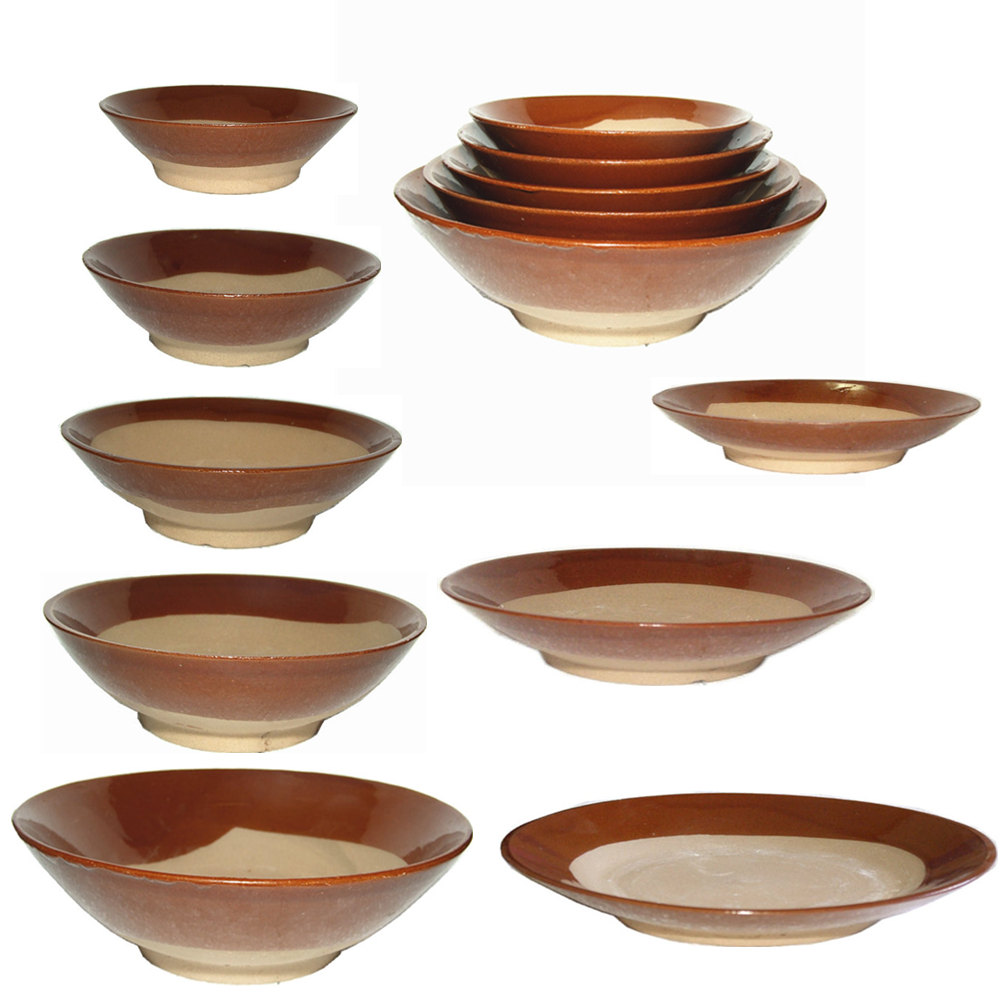 土碗复古土陶餐具粗陶家用烧白扣肉蒸碗老火碗