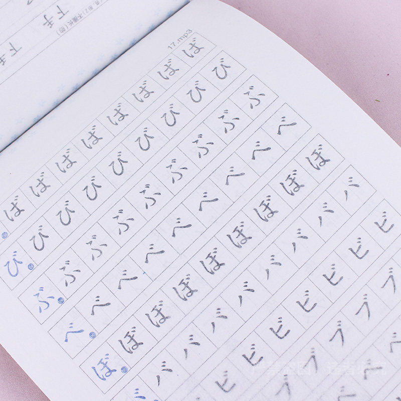 新东方抖音2018用书硬笔书法日文练习书写日本语配套日语