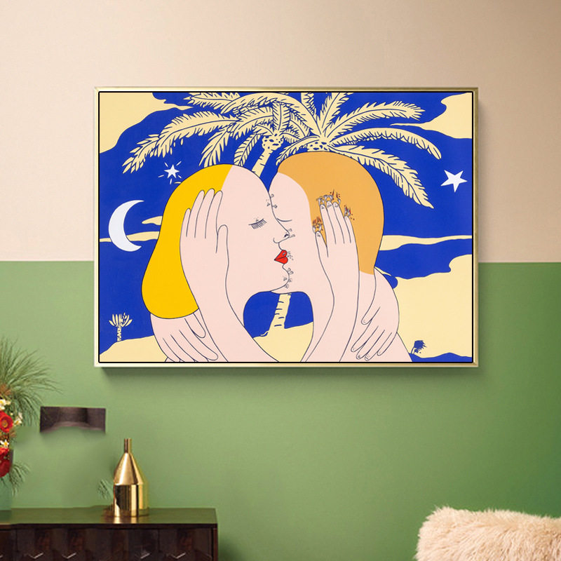 小众艺术装饰画趣味墙上挂画餐厅简约现代挂墙画现代装饰画