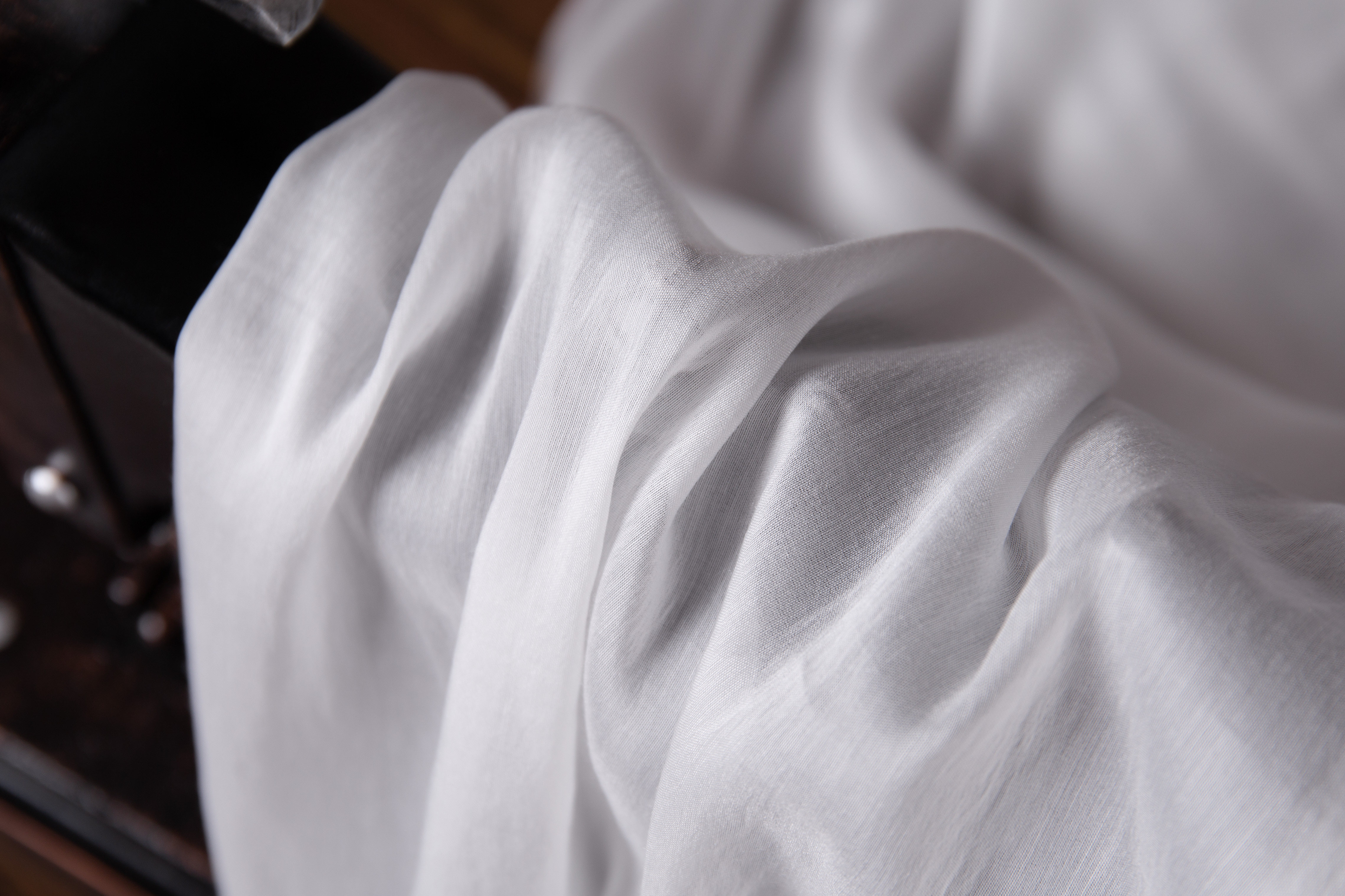 丝棉真丝白色天丝面料汉服内衬裙子打底里子海绵垫