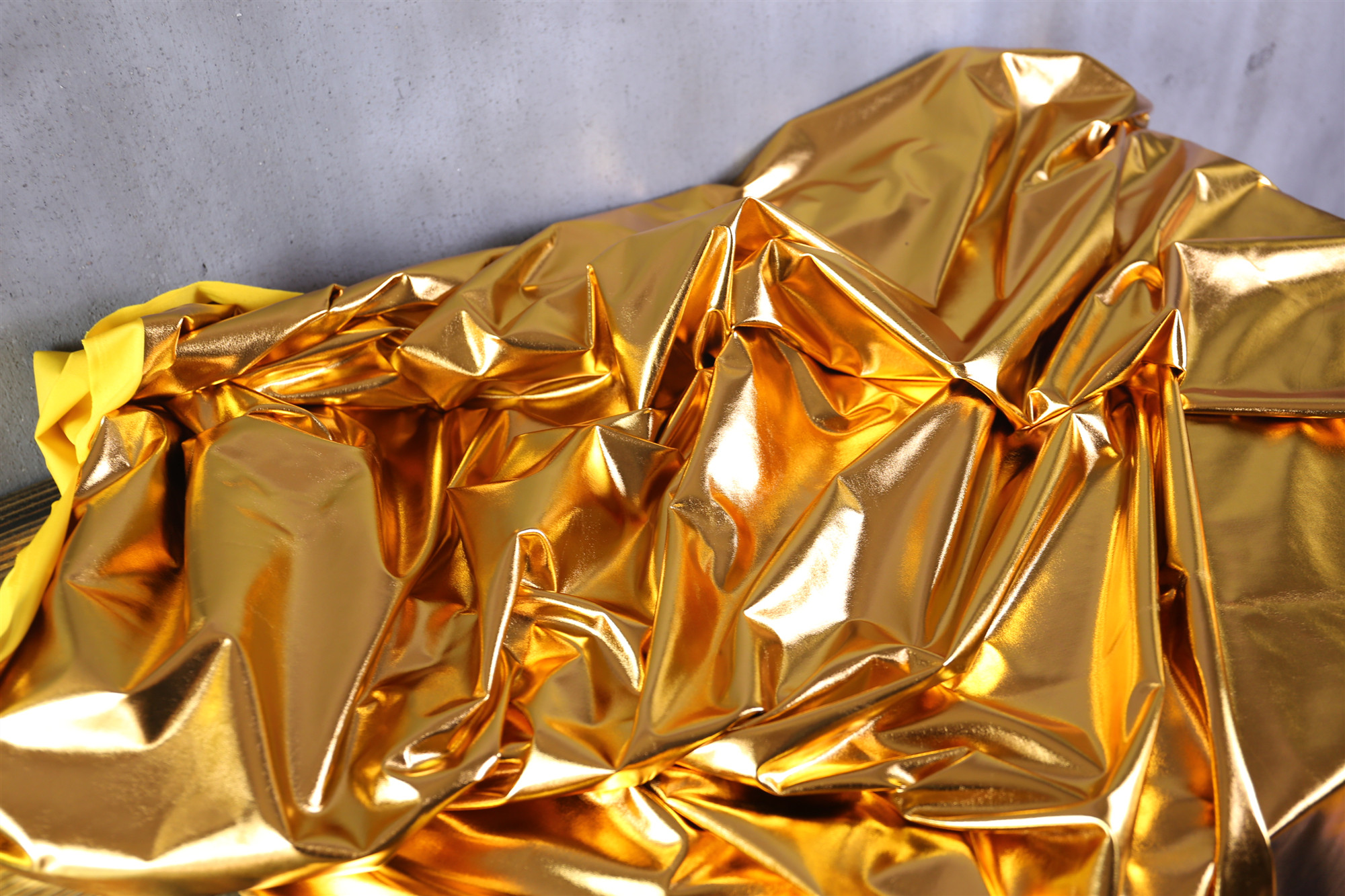 面料 四面弹力烫金布婚庆装 氨纶金银色亮面布料满版 饰舞台演出服装