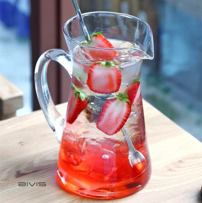 水果茶杯水吧西餐厅果汁加厚果茶冷饮杯冰桔壶玻璃杯