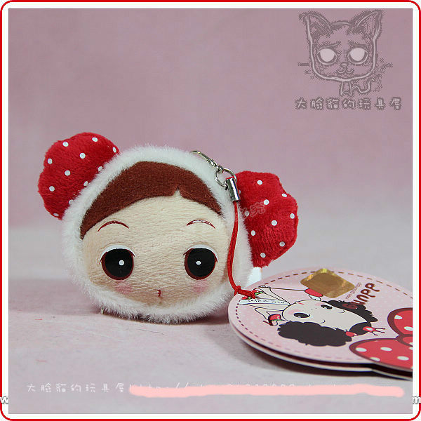礼物生日圣诞女孩正版迷糊娃娃冬己娃娃手机挂件包挂车娃娃