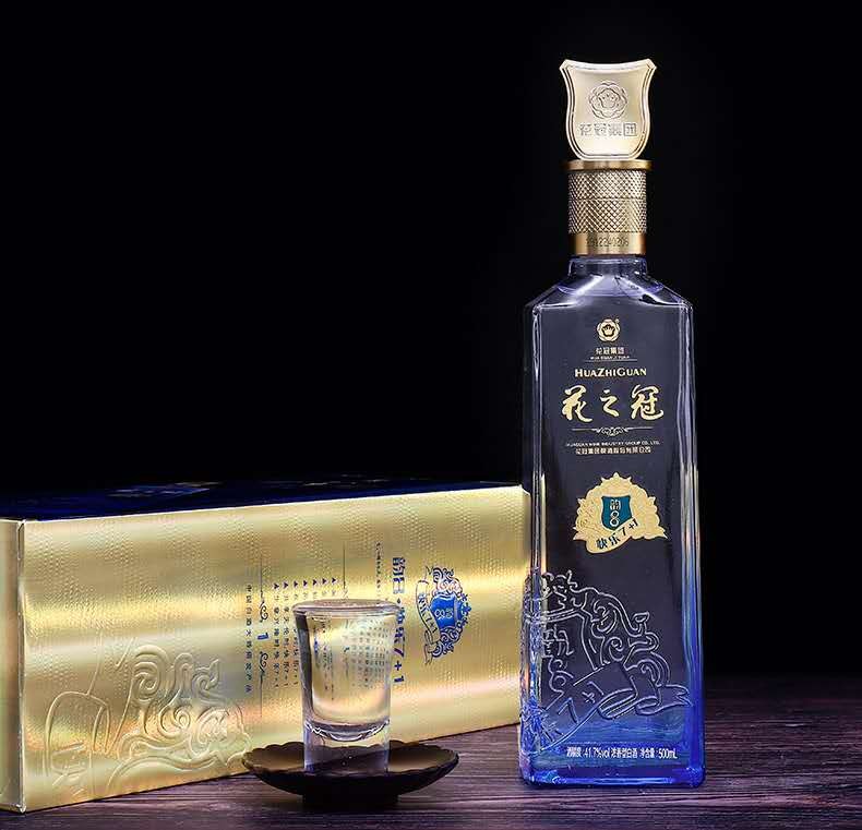 花冠花之冠韵8浓香型国产白酒鲁酒礼品酒单瓶价冠群芳酒整箱优惠