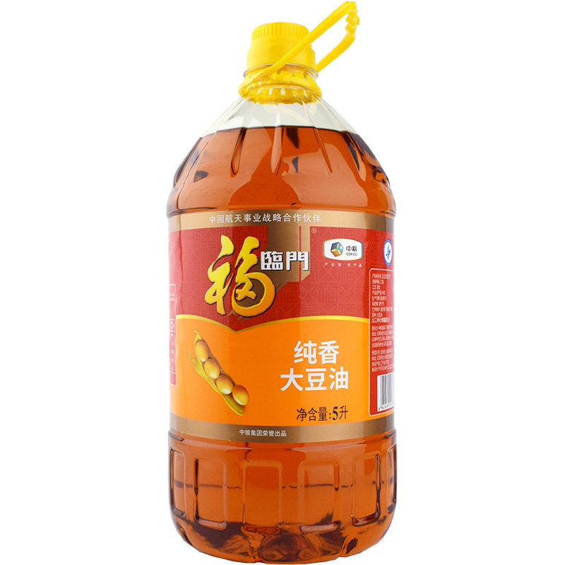 豆油大豆福临门纯香5l商用餐饮专用东北黄豆大豆油