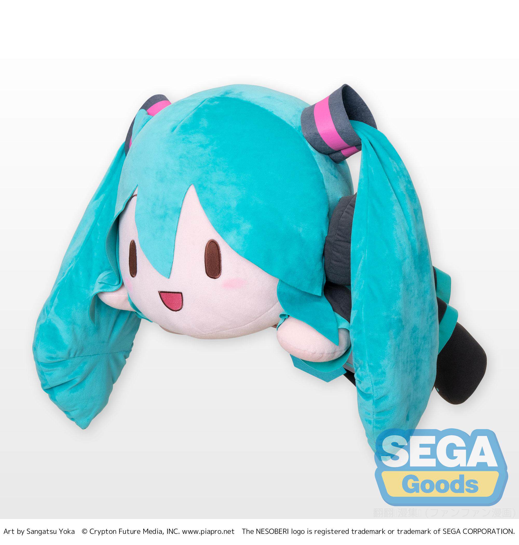 手办童萌sega初音未来miku特大趴趴公仔毛绒布偶手办