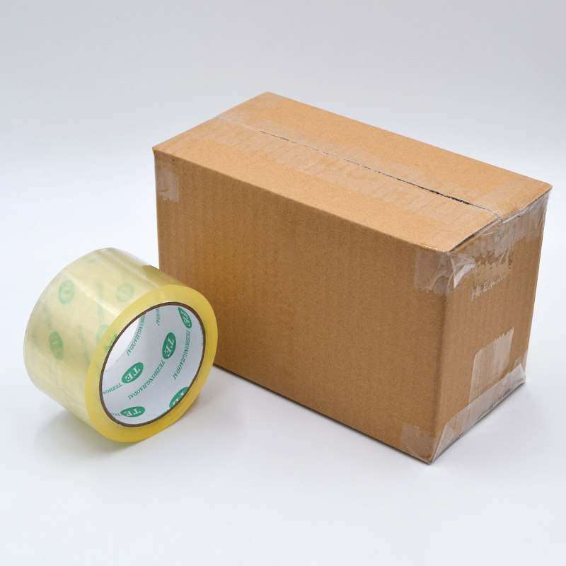 高粘带宽胶粘带胶粘捆扎物品不易透明承重包装胶带