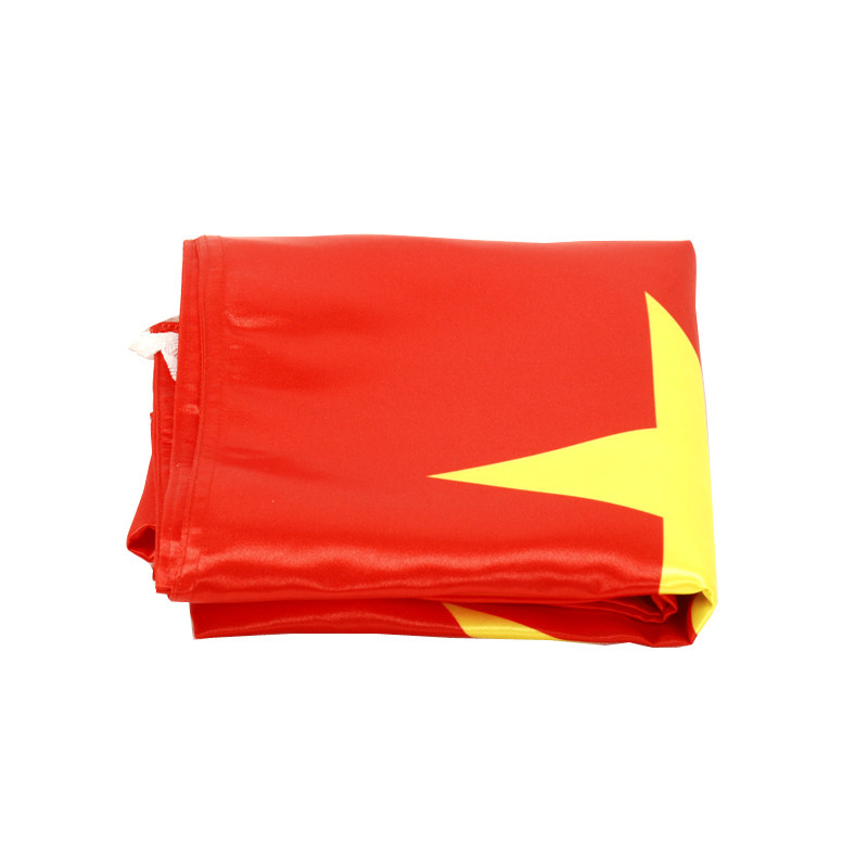 英友高档室内国旗贡缎旗帜订制旗子双层加厚旗帜