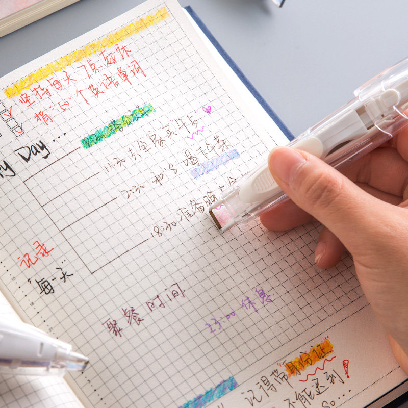 文具花边彩色标记专用笔记手账日记装饰创意修正带