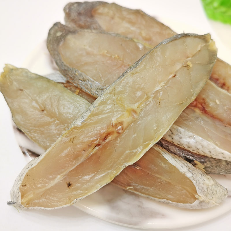温州特产海鲜米鱼干鳘鱼段鮸鱼粒敏鱼鲞免鱼干货淡干不咸清蒸500g