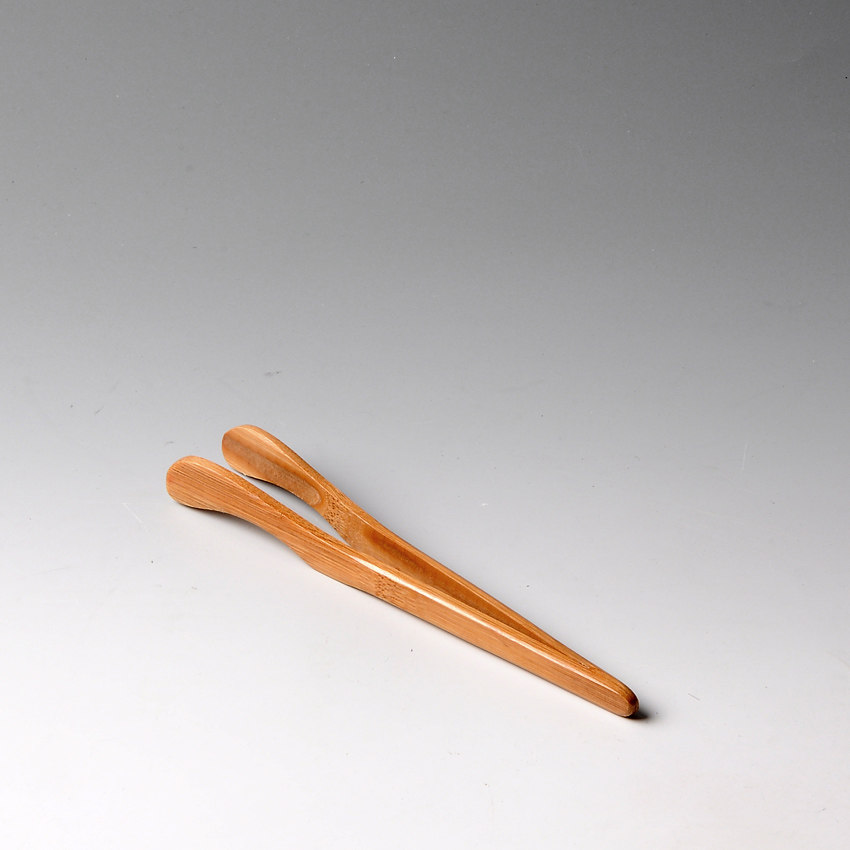 功夫茶具 配件 直茶夹 弯夹 茶道零配竹镊子 竹制洗杯夹 茶艺工具