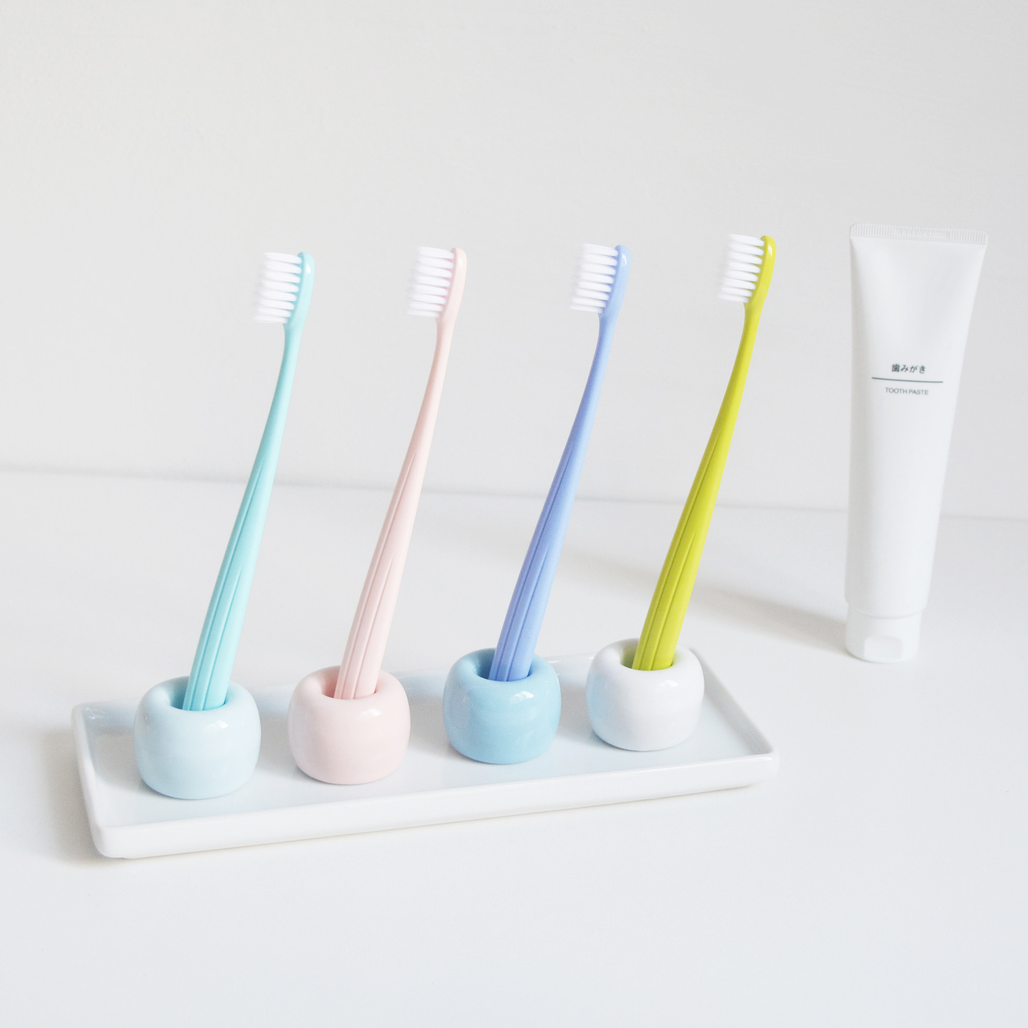 牙刷给力gelivable小巧成人软毛小头4支装男女家庭牙刷