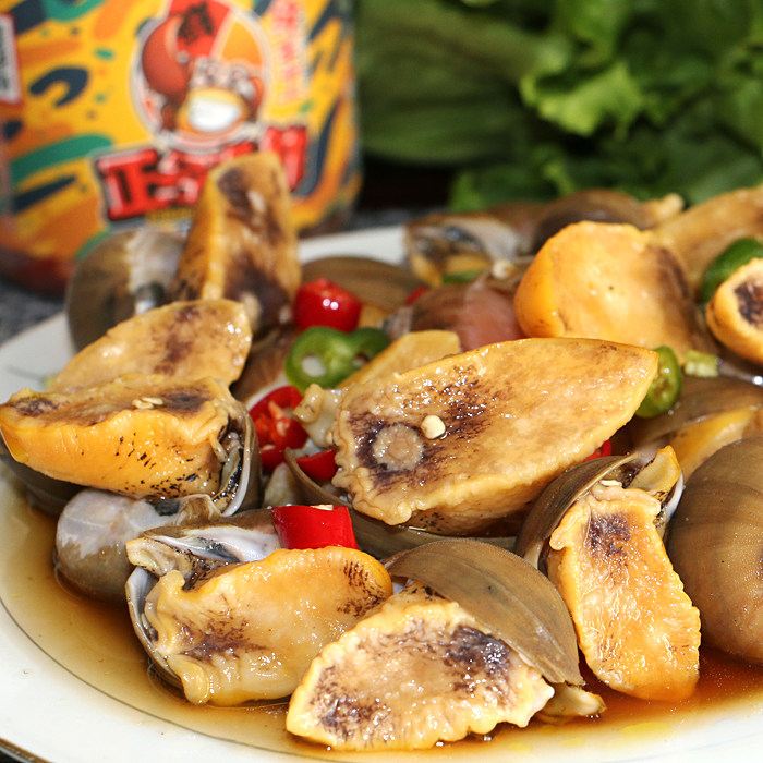 麻辣鲍螺老婆大连海鲜即食熟食大号海螺鲜活海海螺