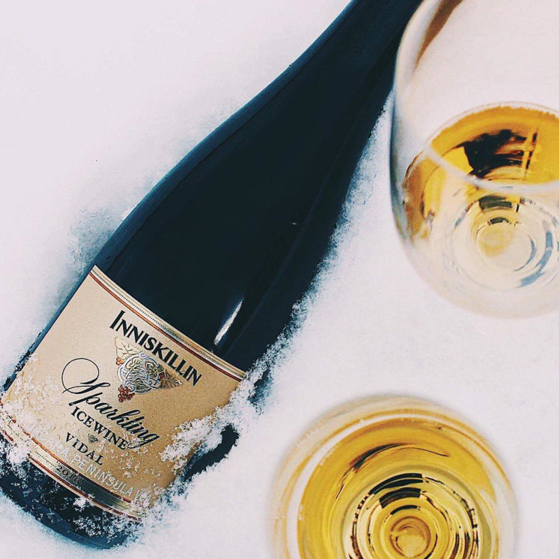 加拿大冰酒原装进口inniskillin云岭威代尔起泡酒正品 375ml