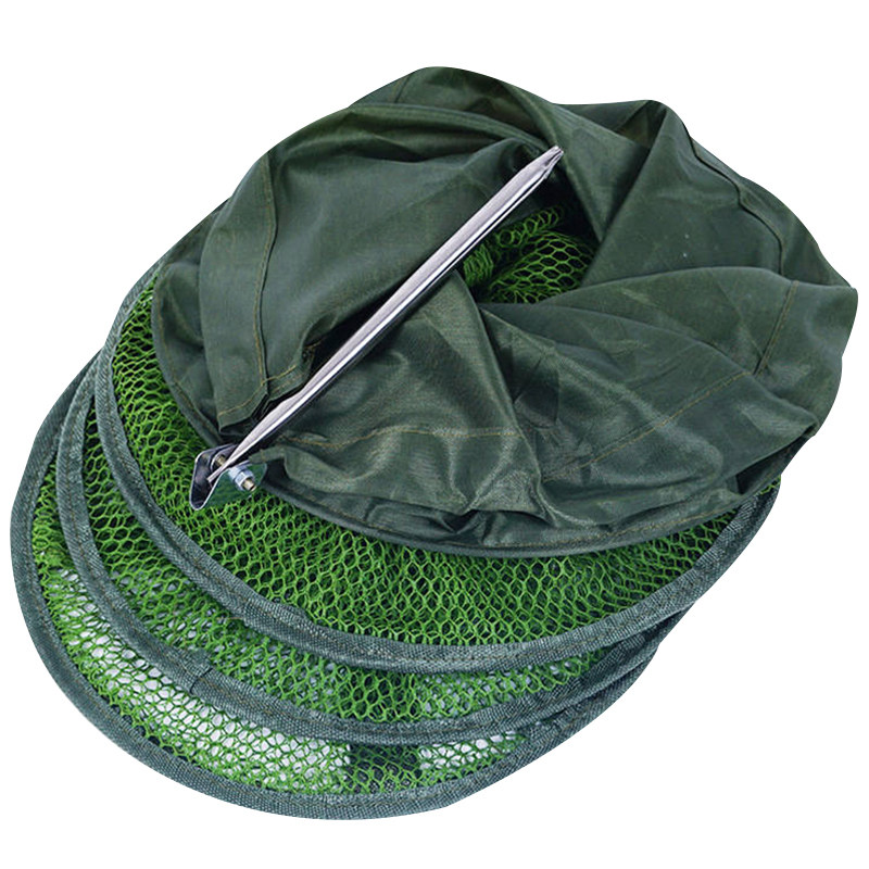 涂胶鱼护防挂渔护渔网便携携带折叠钓鱼网兜鱼护