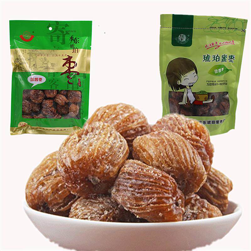 新货200g两袋宣城特产水东安徽零食兰花琥珀枣类制品