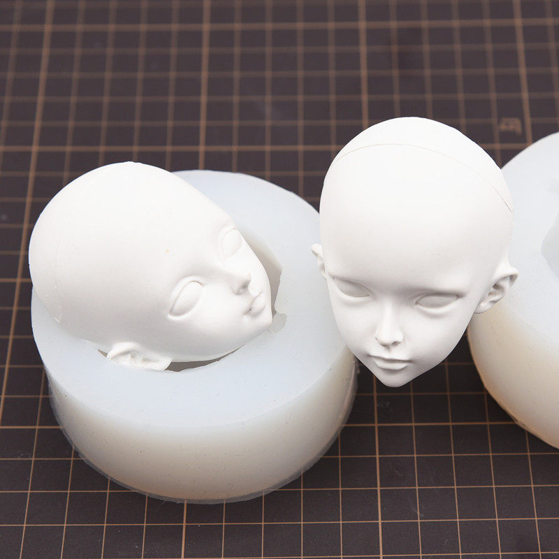 粘土硅胶模具翻糖人物动漫卡通手办脸型bjd粘土