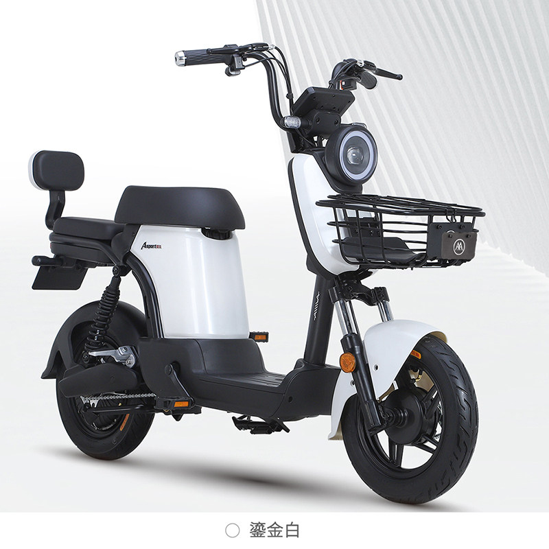 新国标爱玛电动电瓶车自行车48v20a新款e350锂电旗舰大容量电驴车