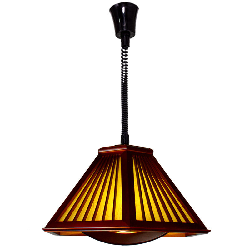 麻将灯网红拉伸led仿古灯复古火锅店升降吊灯 伸缩升降灯 伸缩绳