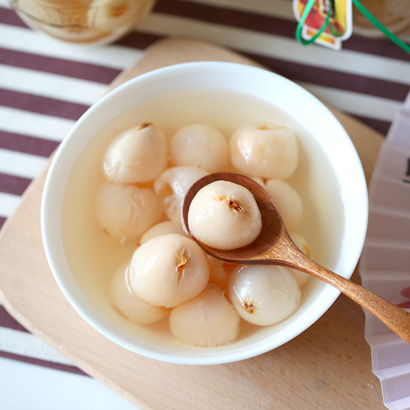 林家铺子糖水荔枝罐头350g*6罐新鲜水果罐头出口品质广西妃子笑