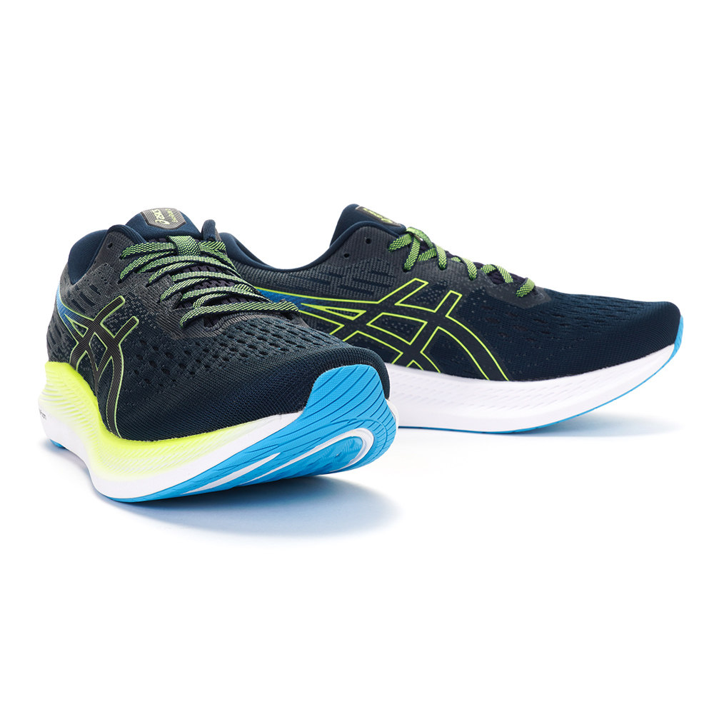 asics亚瑟士evoride轻量省力缓冲跑鞋深蓝蓝黑1011b017401跑步鞋