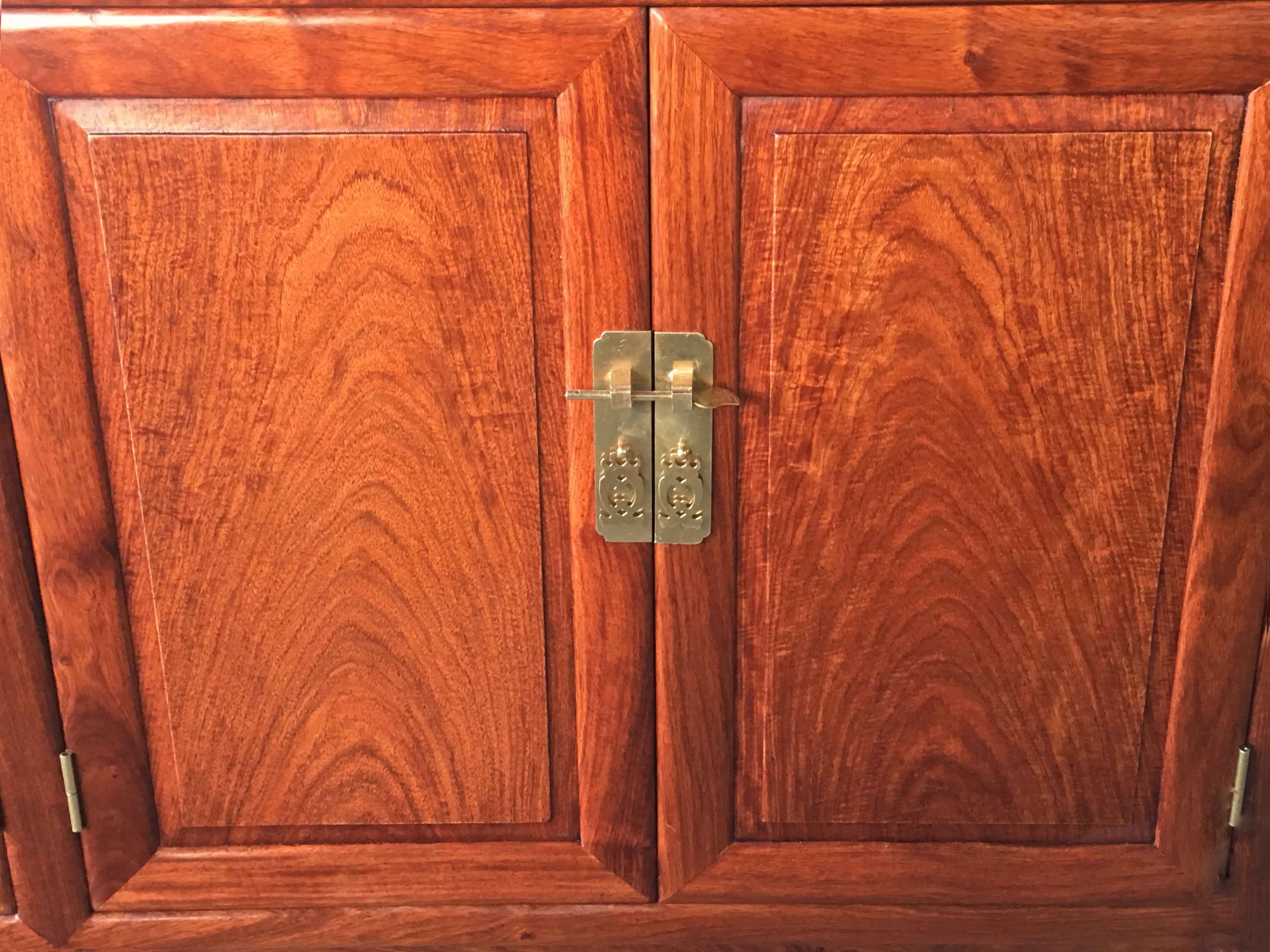 红木家具非洲花梨木餐边柜刺猬紫檀柜子鞋柜独板素实木仿古中式