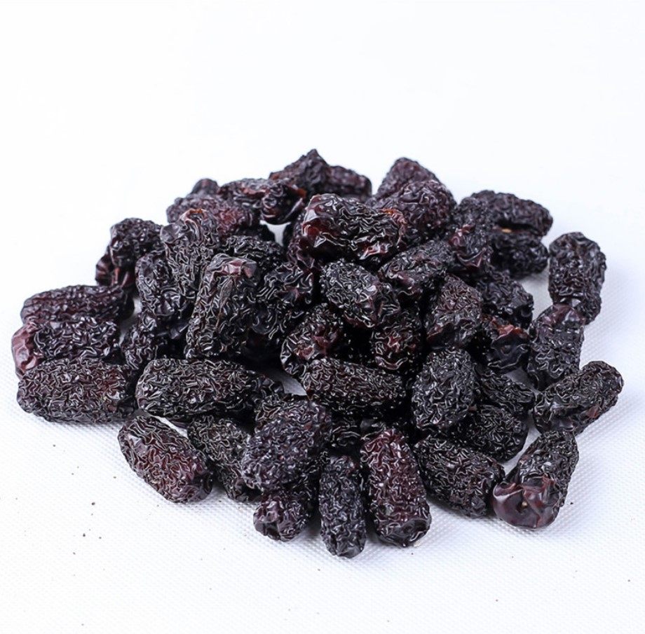 百草堂黑枣新鲜黑枣干1斤特级包邮新疆紫晶枣免洗黑枣特级大乌枣