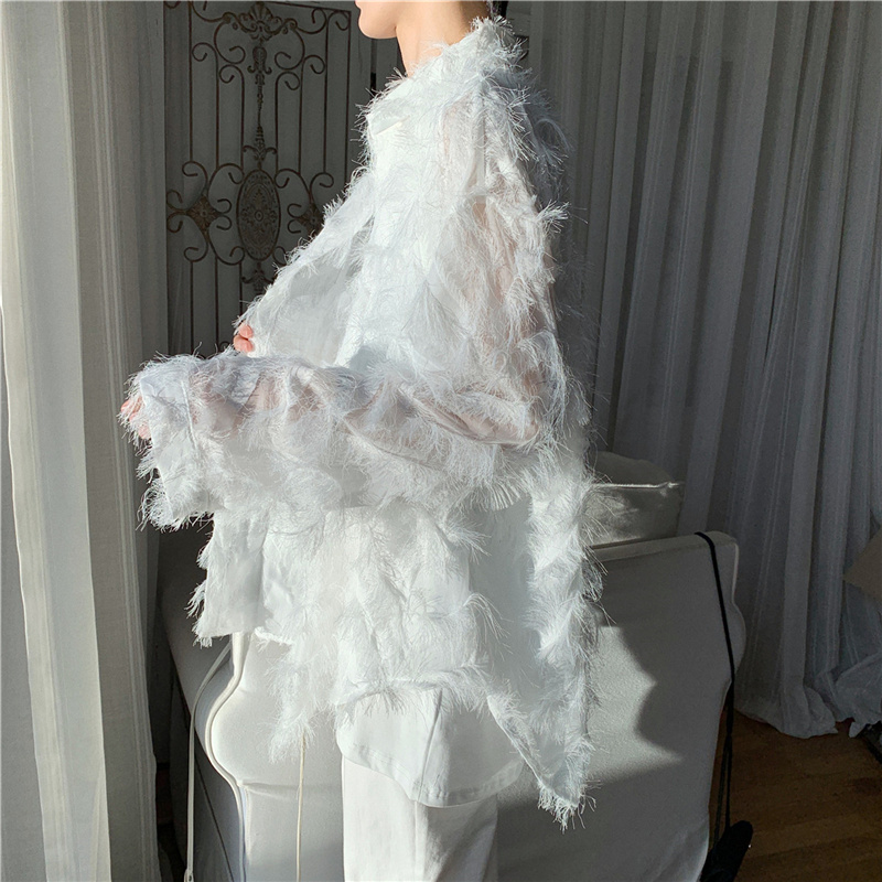 旋律风车衬衫男春季新款潮流设计感上衣外套宽松高级春装男士衬衣