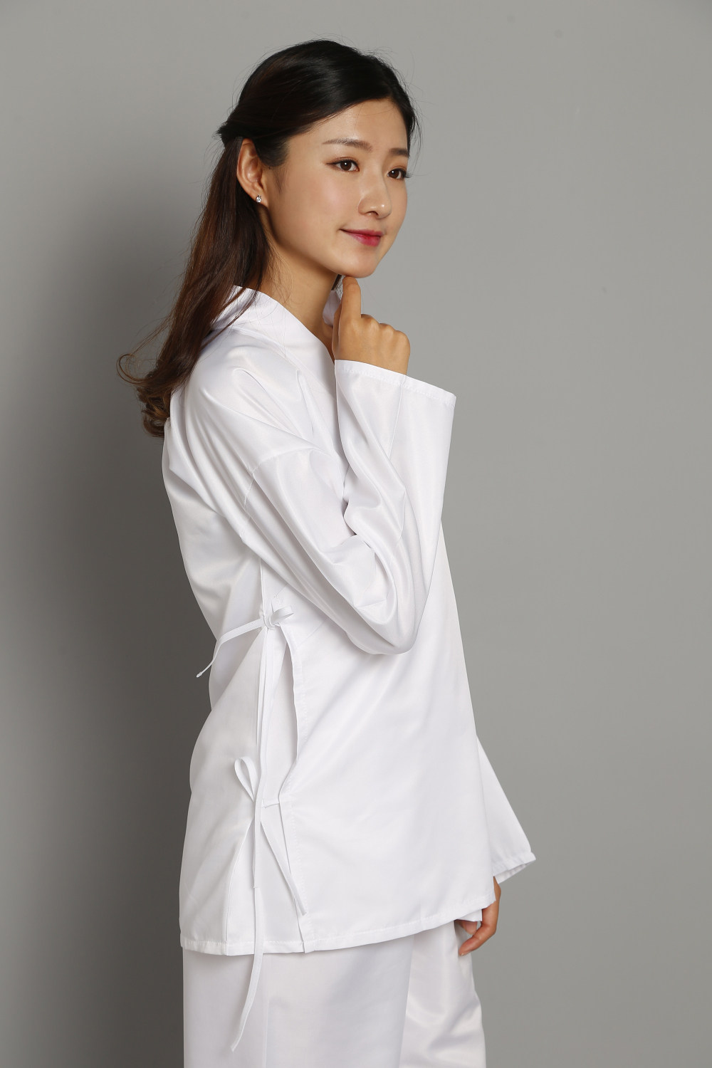 包邮汉服中衣打底裤白色新款改良古代内衣寝衣睡衣男襦裙套装里衣