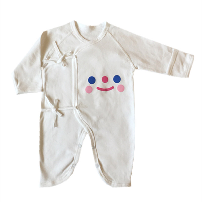 婴儿连体衣纯棉长袖蝶衣新生儿春秋初生男女宝宝连身衣