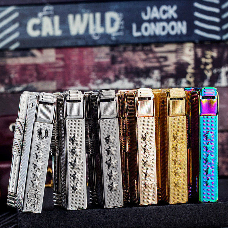 奥地利imco6700煤油打火机复古砂轮老式五星麻点创意个性煤油打火机