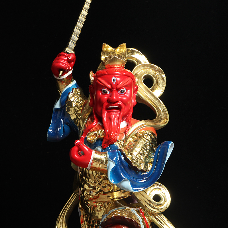 神像王灵官王天君天君道家护法隆恩真君家用风水摆件