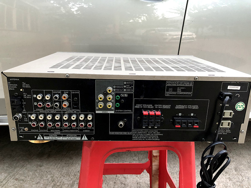 功放新港城港城二手建伍krfv5030d影院光纤同轴输入功放