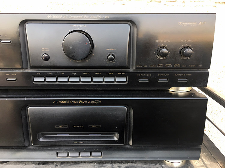 日本第一音响teaca-v3000pa-v3000m前后功放机二手发烧功放功放