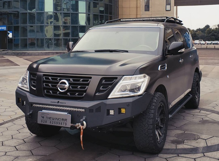 改装前杠途乐y62重生一代金属碳钢竞技越野车汽车包围