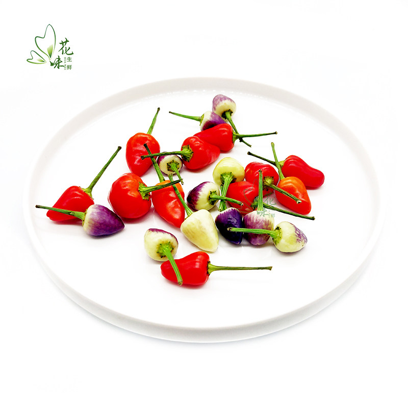新鲜七彩小辣椒子弹头西餐酒店日料摆盘装饰点缀其它
