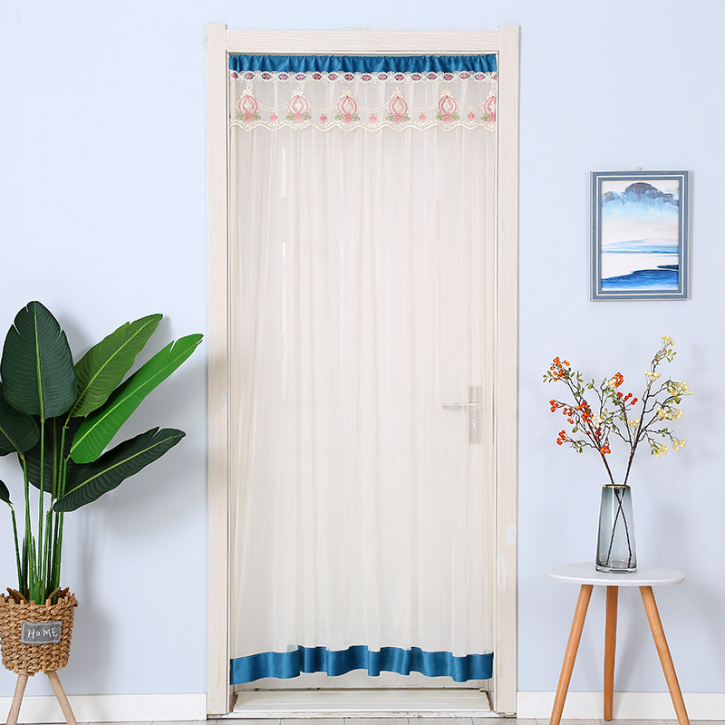 卧室厨房卫生间隔断半截帘子子夏四季蕾丝门帘门帘