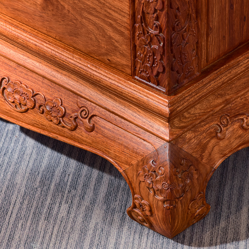 红木家具新中式柜储抽屉中式实木花梨紫檀刺猬收纳斗柜