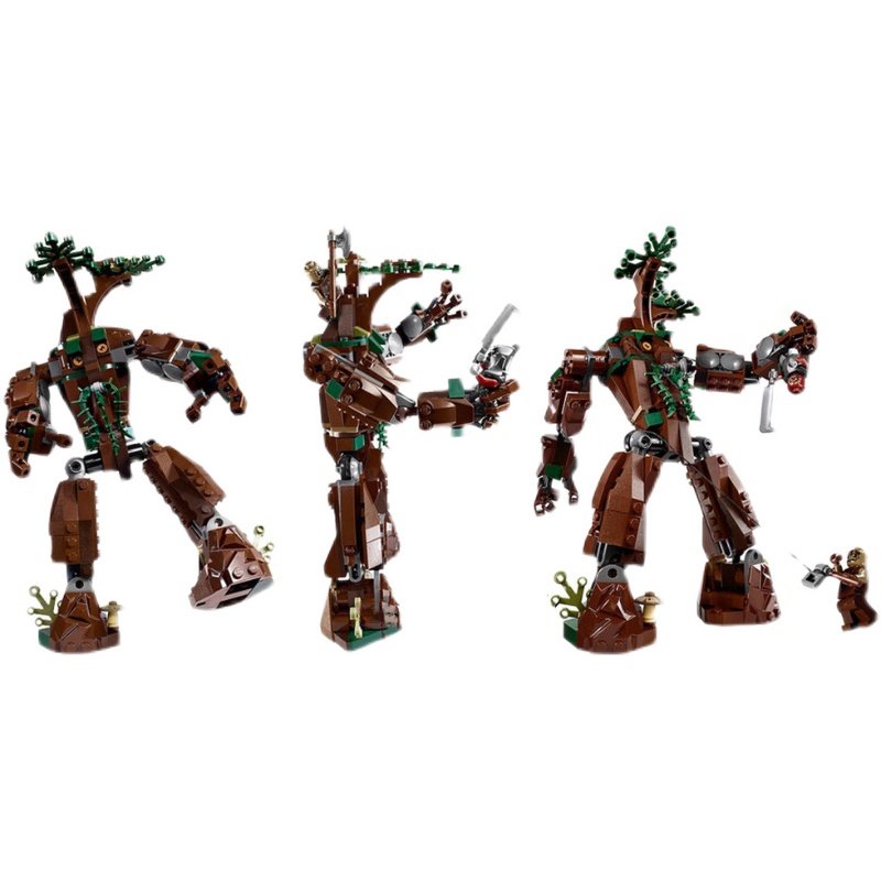 兼容乐高10237魔戒指环王欧散克萨鲁艾辛格黑塔树人拼装塑料积木