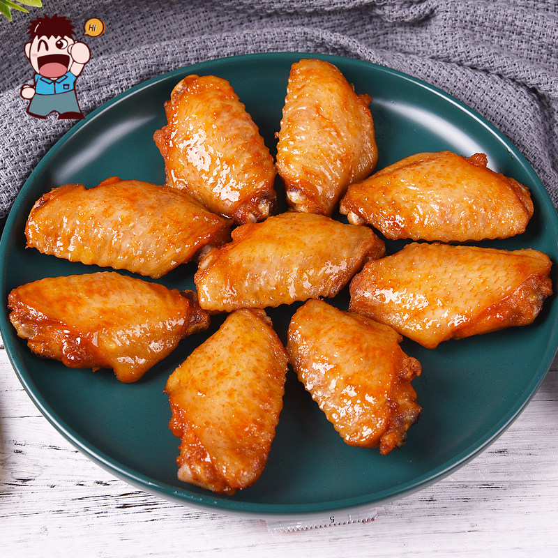 圣农美厨 香烤翅中奥尔良烤鸡翅中 微波炉烤翅烤中翅烧烤原料800g